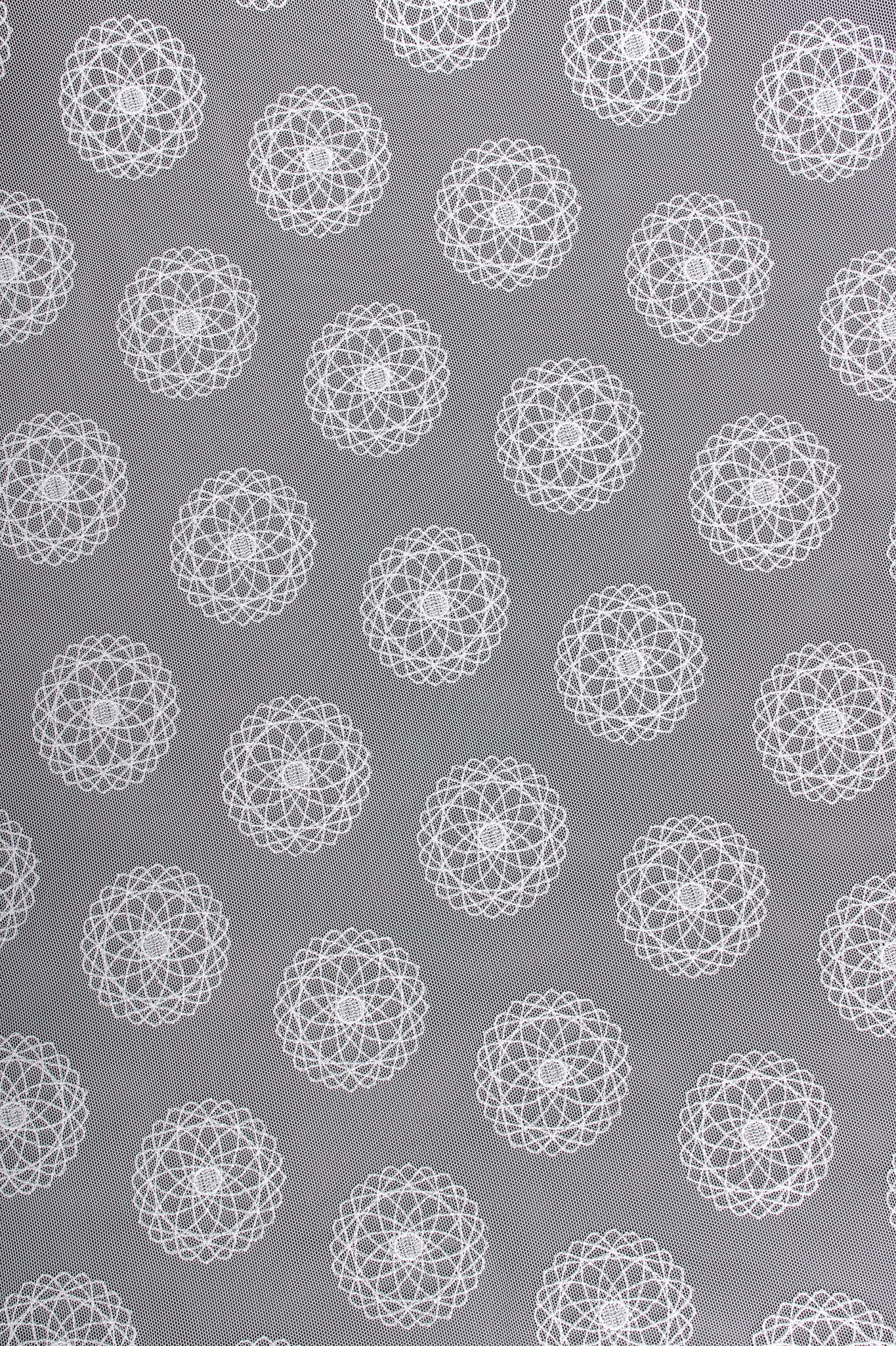 Vintage Escada Sheer Mesh Spirograph Shirt fabric detail at Recess Los Angeles