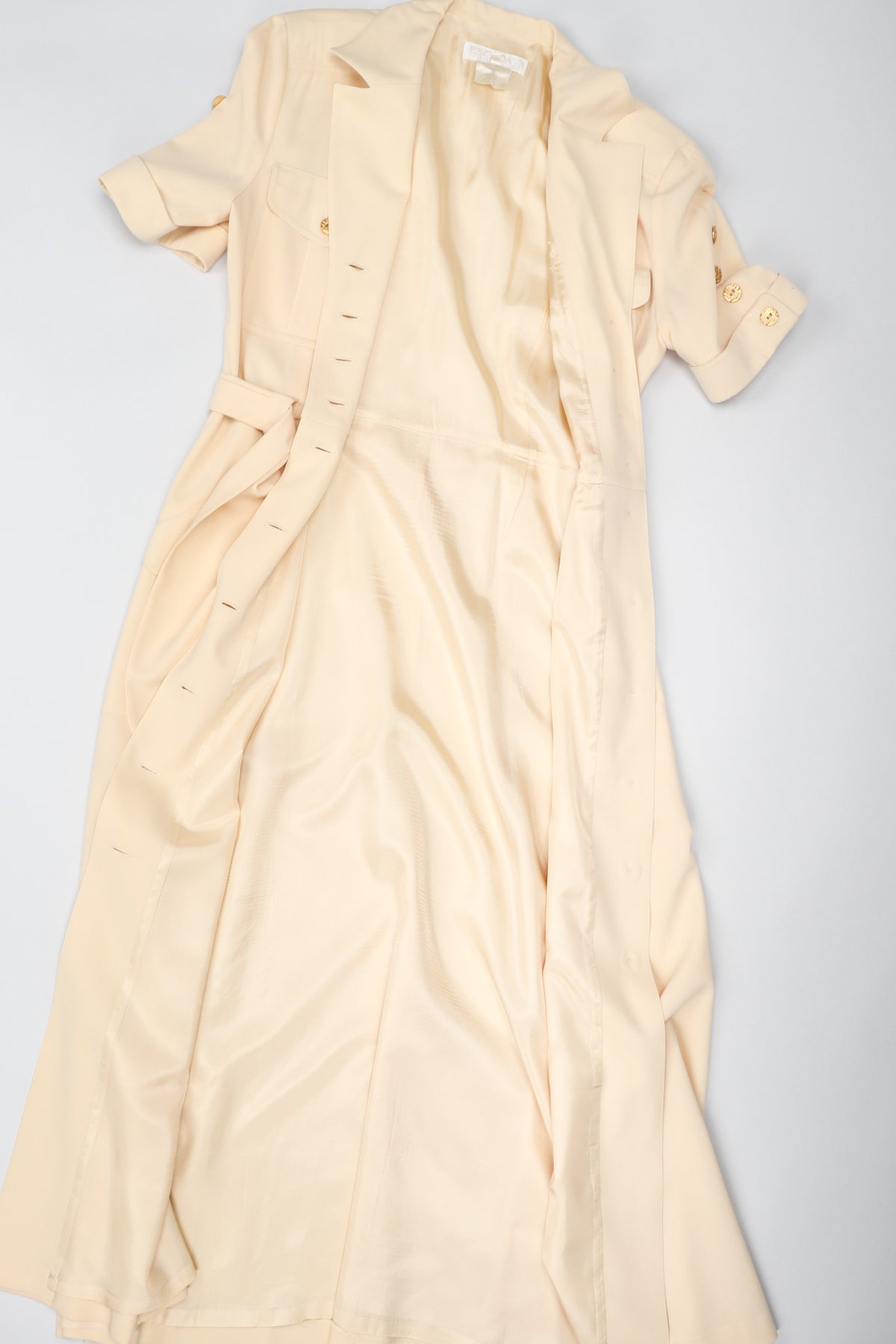 navy blue dress for baby girl Recess Los Angeles Vintage Escada Safari Day Shirt Dress