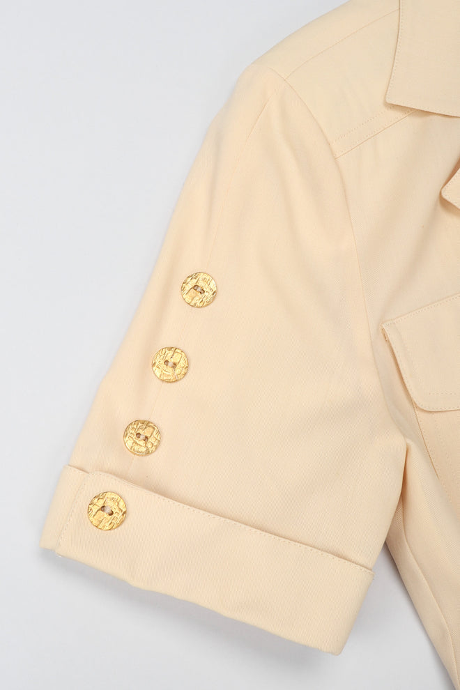 Recess Los Angeles Vintage Escada Safari Day Shirt Dress