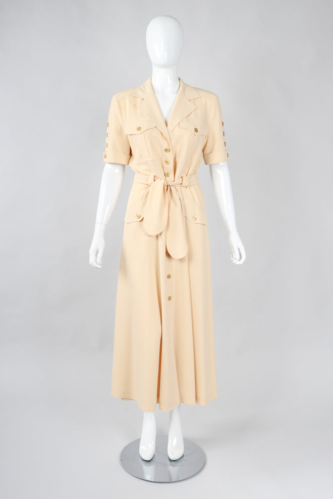 Recess Los Angeles Vintage Escada Safari Day Shirt Dress