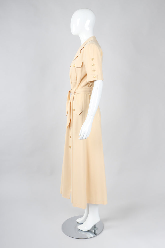 Recess Los Angeles Vintage Escada Safari Day Shirt Dress