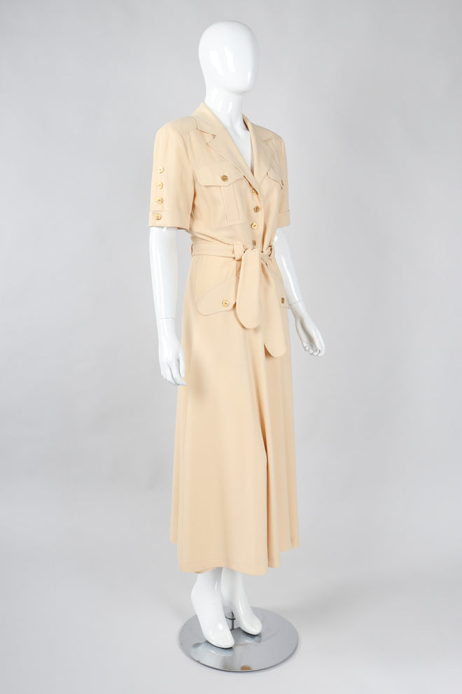 Recess Los Angeles Vintage Escada Safari Day Shirt Dress