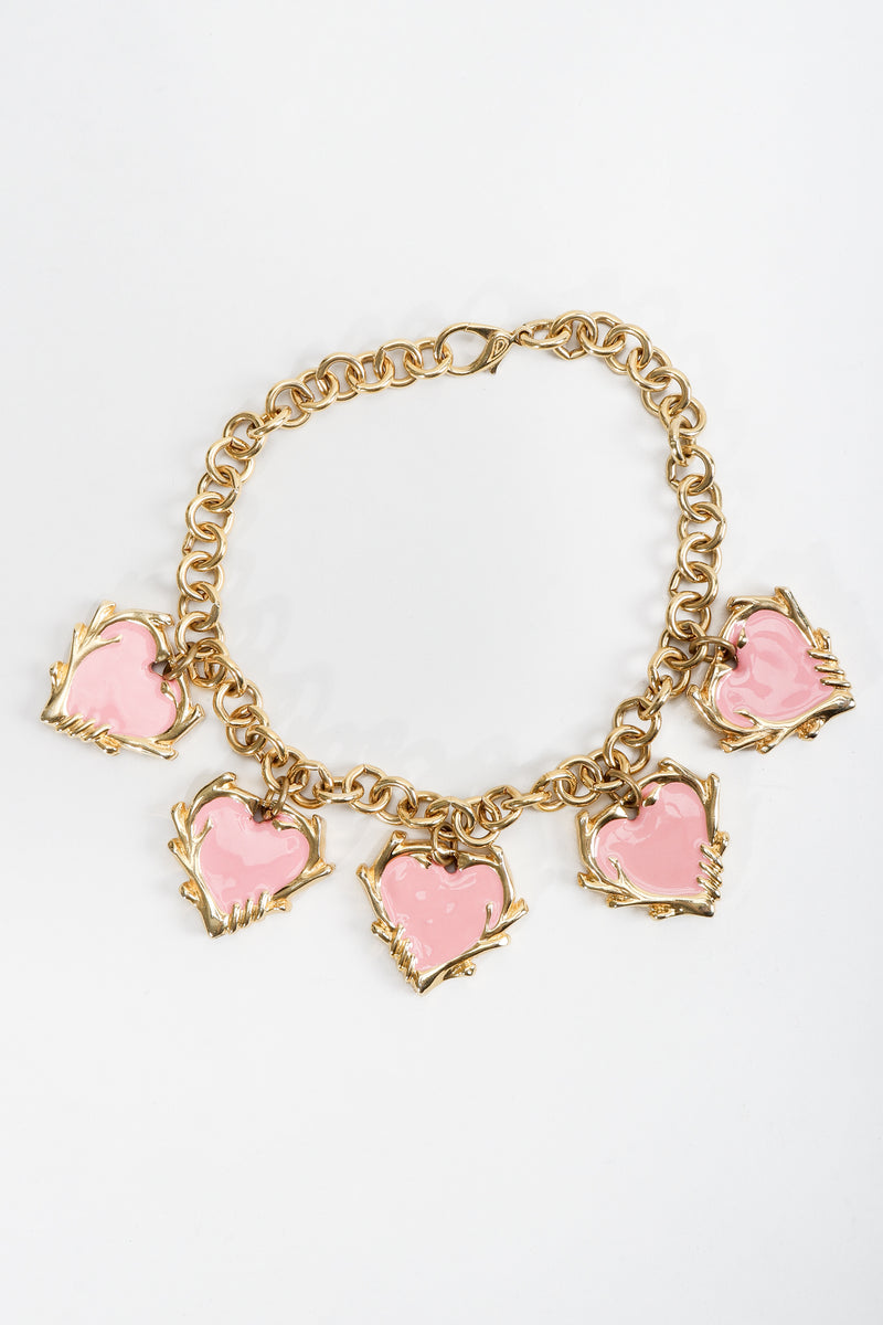 Vintage Escada Hearts Charm Necklace at Recess Los Angeles