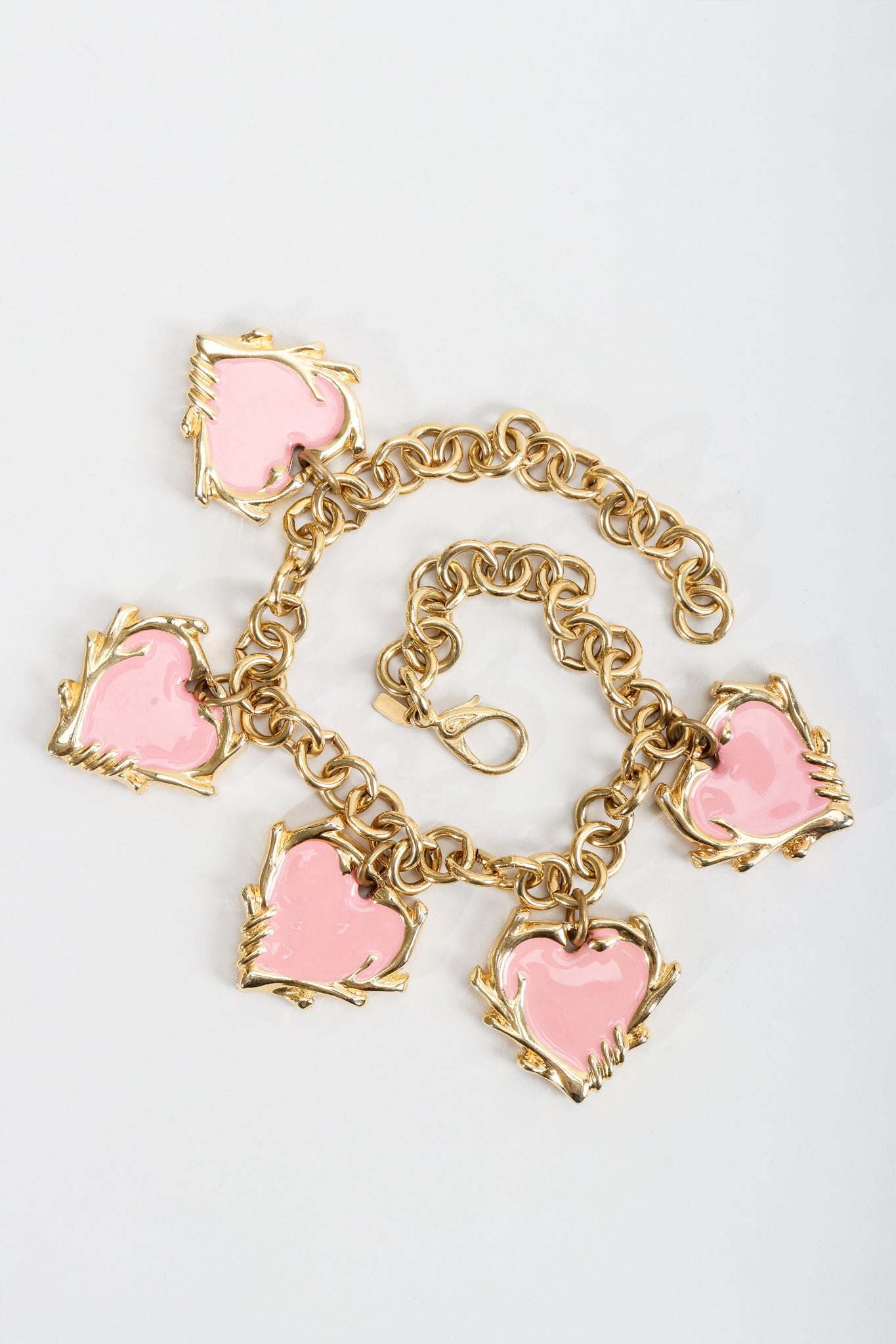 Vintage Escada Hearts Charm Necklace at Recess Los Angeles