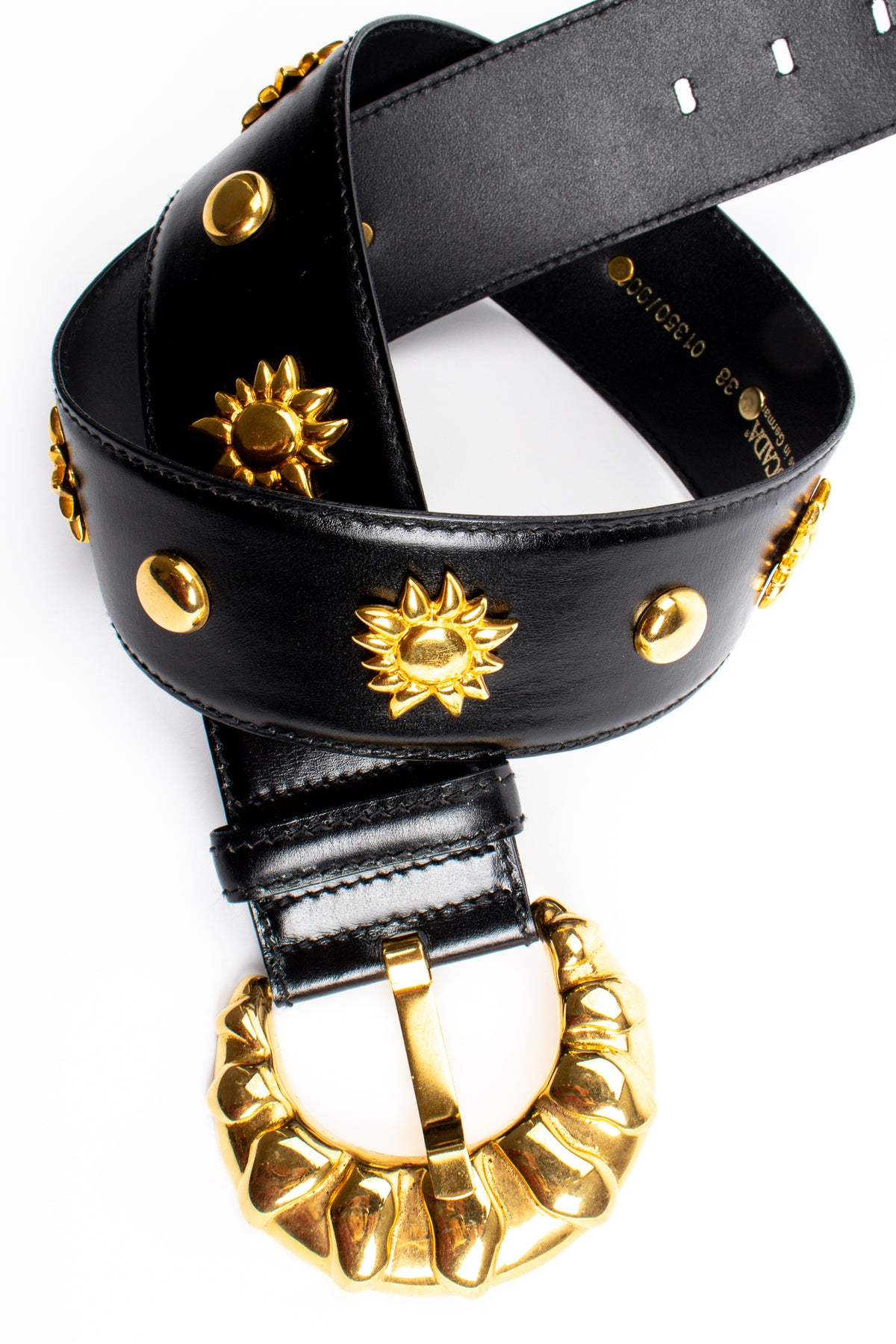 Vintage Escada Studded Sun Leather Belt – Recess