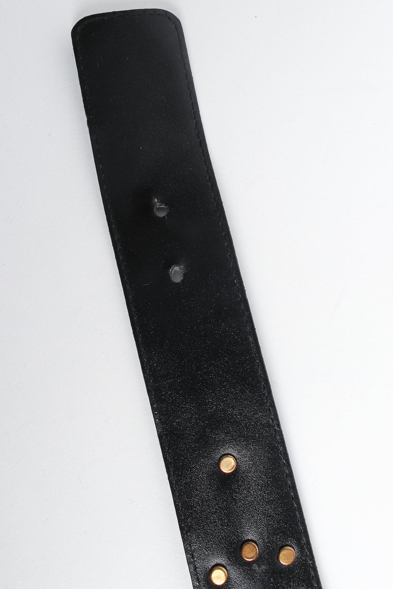 Vintage Escada Diamond Burst Leather Belt