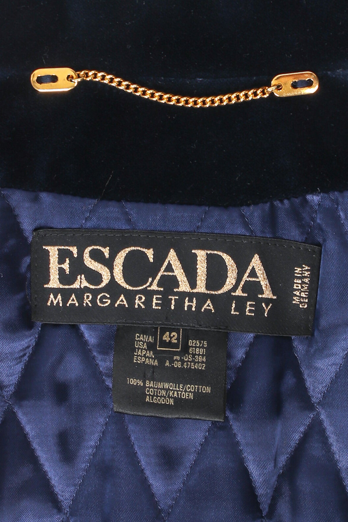 Vintage Escada Velvet Royal Appliqué Jacket – Recess