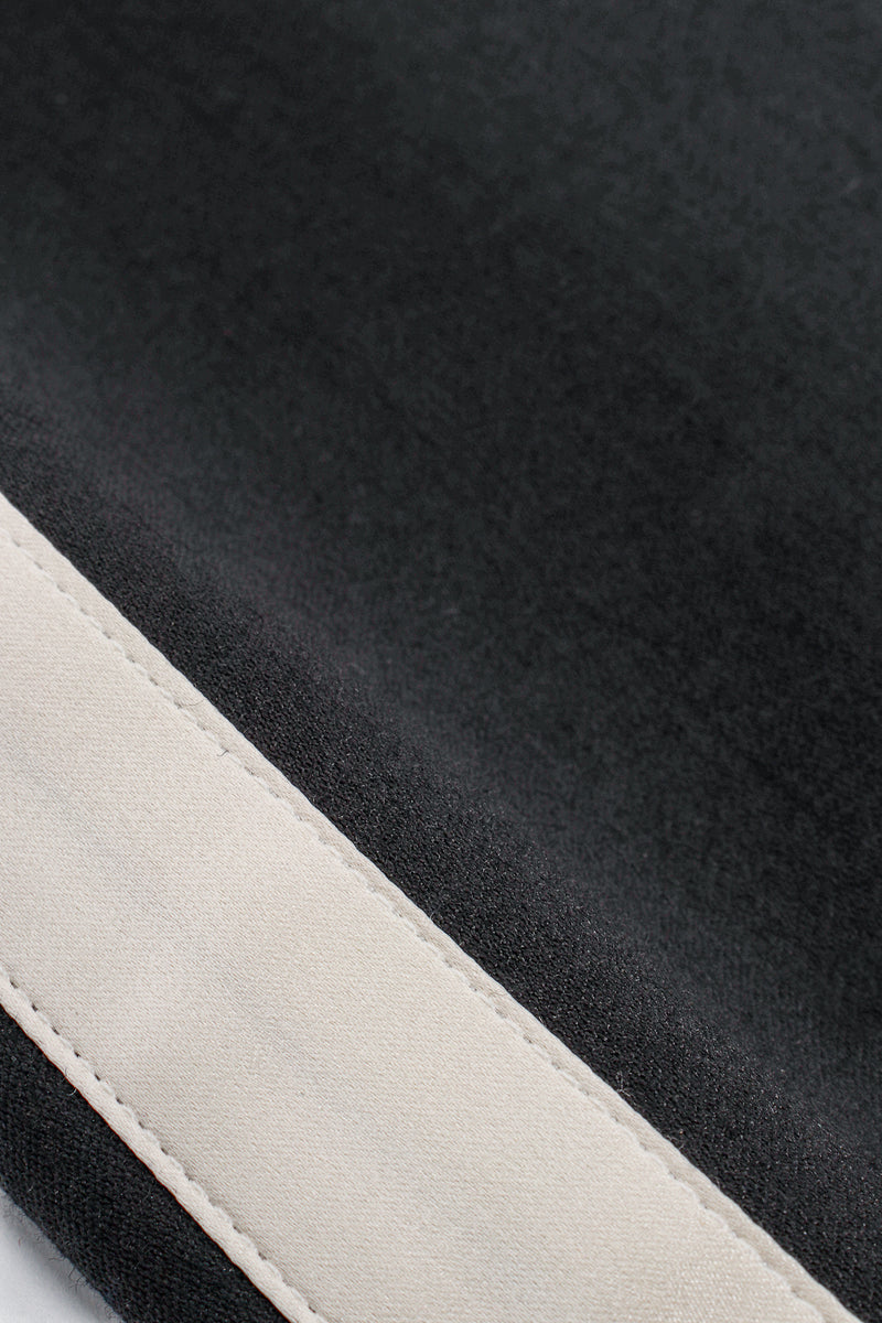 Vintage Escada High Waist Wide Leg Tuxedo Stripe Pant fabric detail at Recess LA