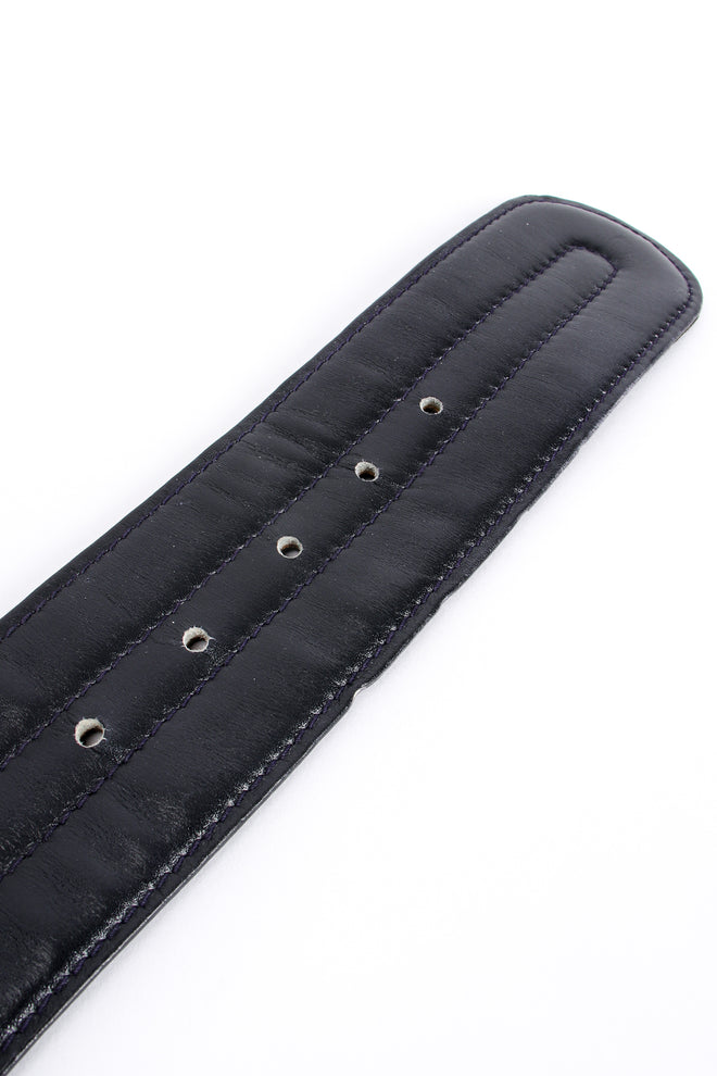 Vintage Escada Golden Caterpillar Belt tail wear at Recess Los Angeles