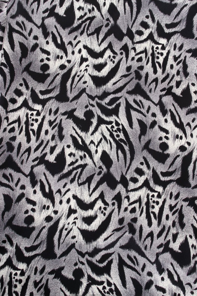 Vintage Escada Sleepy Hollow Abstract Animal Print Shirt fabric detail @ Recess LA
