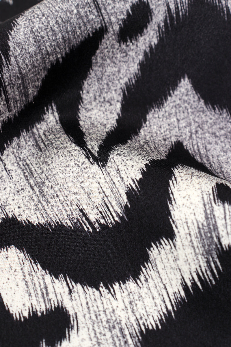 Vintage Escada Sleepy Hollow Abstract Animal Print Shirt fabric detail @ Recess LA