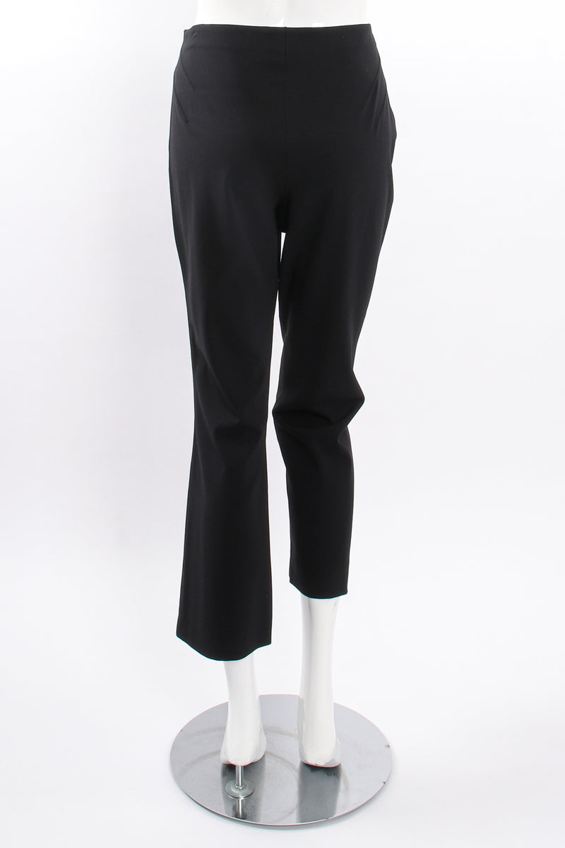 Vintage Escada Macrame Fringe Jacket & Pant Suit on Mannequin pant back at Recess Los Angeles