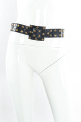 Vintage Escada Boxy Star Studded Belt on mannequin @ Recess LA