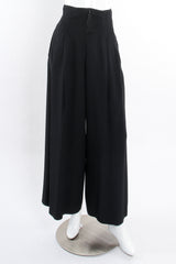 Vintage Escada Corset Waist Wide Leg Pant on Mannequin front at Recess Los Angeles