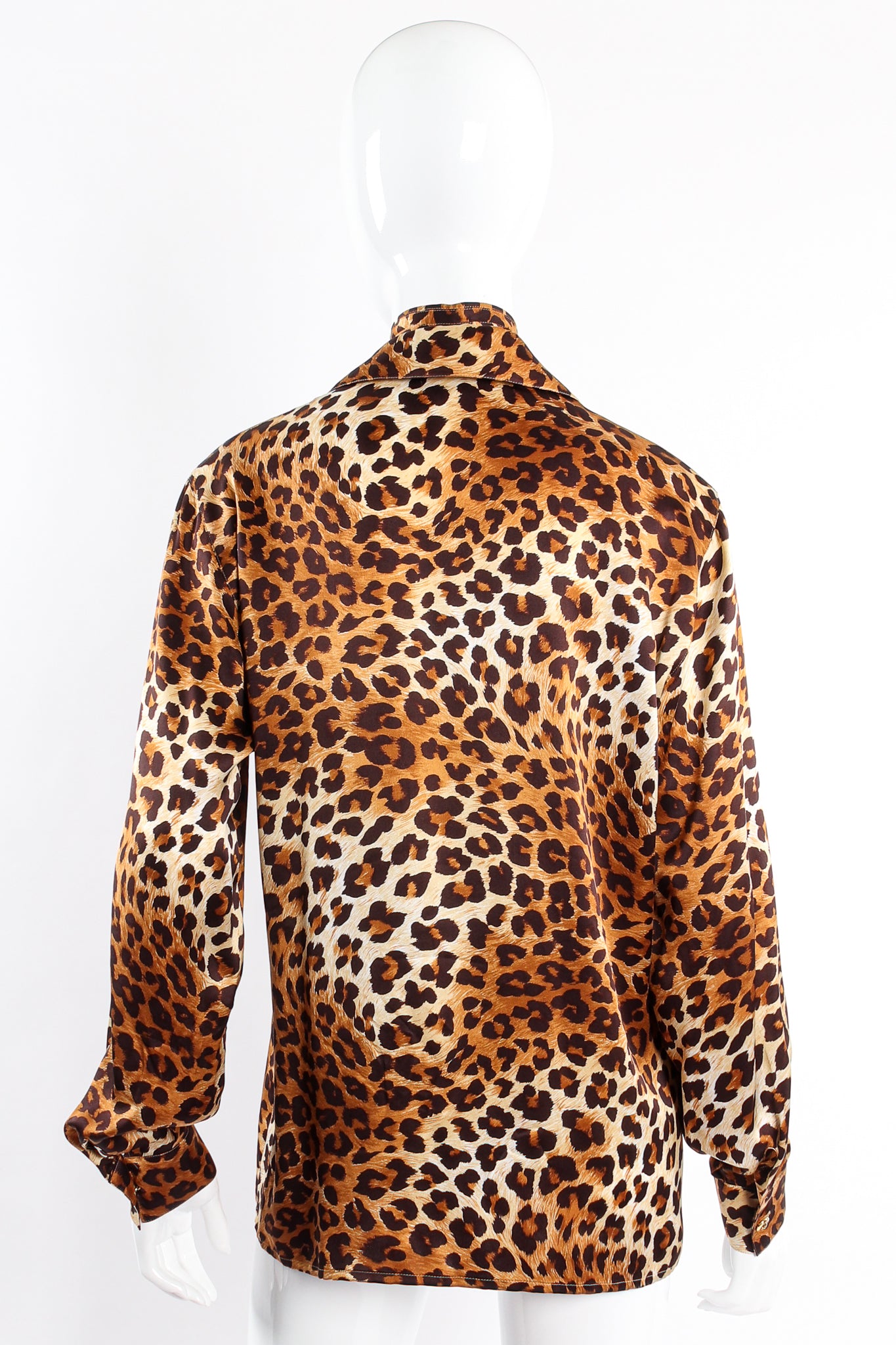 Leopard Print Shirt & Scarf