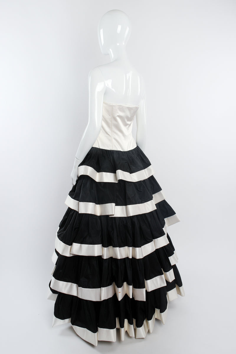 Vintage Escada Strapless Tiered Corset Ball Gown Recess Vintage Escada Strapless Tiered Corset Ball Gown Recess