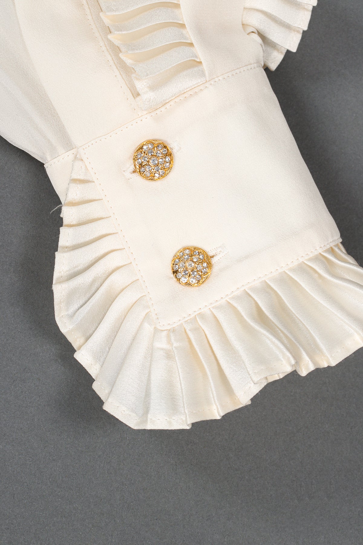 escada ruffle blouse