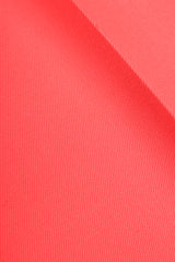 Vintage Escada Sunset Red Coral Double Pleated Pant fabric detail at Recess Los Angeles