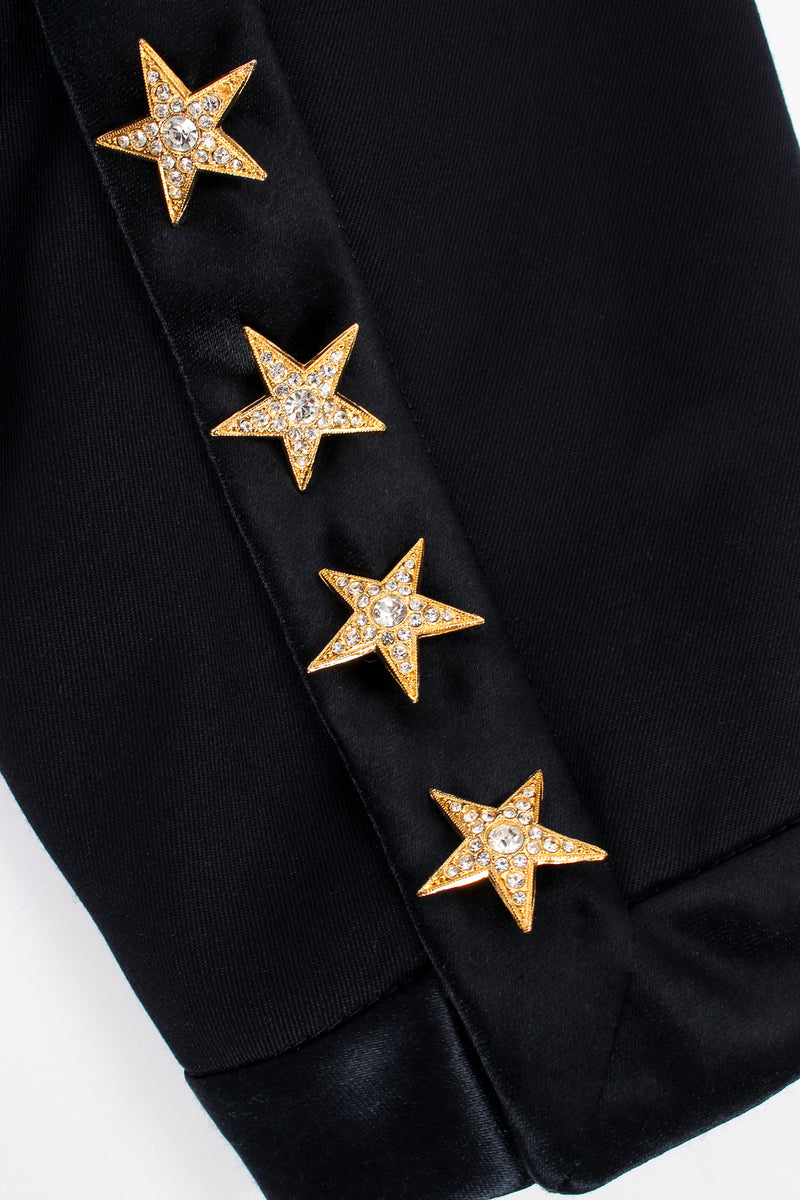 Vintage Escada Starry Cropped Tuxedo Jacket buttons at Recess Los Angeles