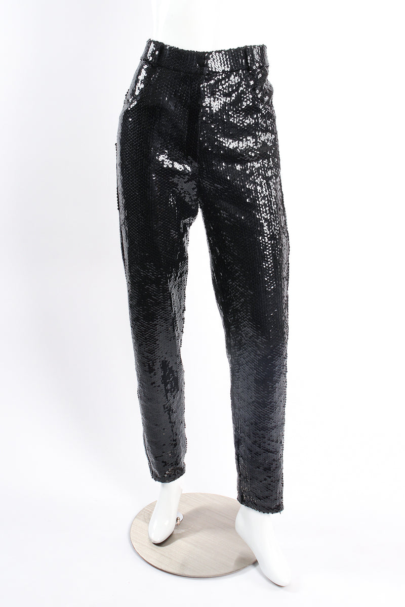 Vintage Escada Slim Sequin Jean on mannequin front at Recess Los Angeles