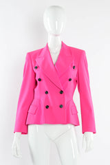 Vintage Escada 1980s Wool Blazer & Skirt Set mannequin front blazer @ Recess Los Angeles