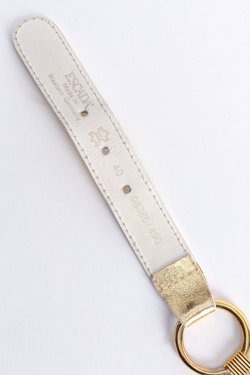 Vintage Escada Draped Charm Chain Belt signature at Recess Los Angeles