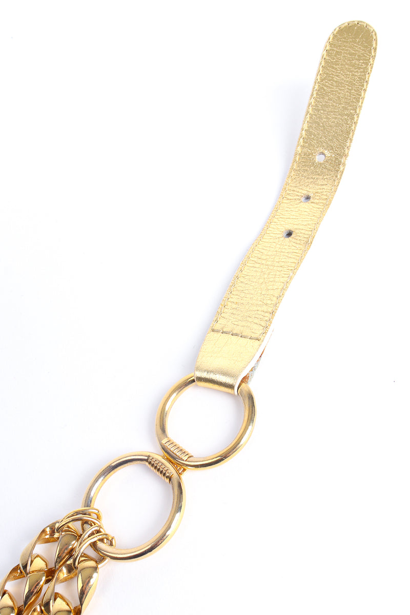 Vintage Escada Draped Charm Chain Belt tail at Recess Los Angeles