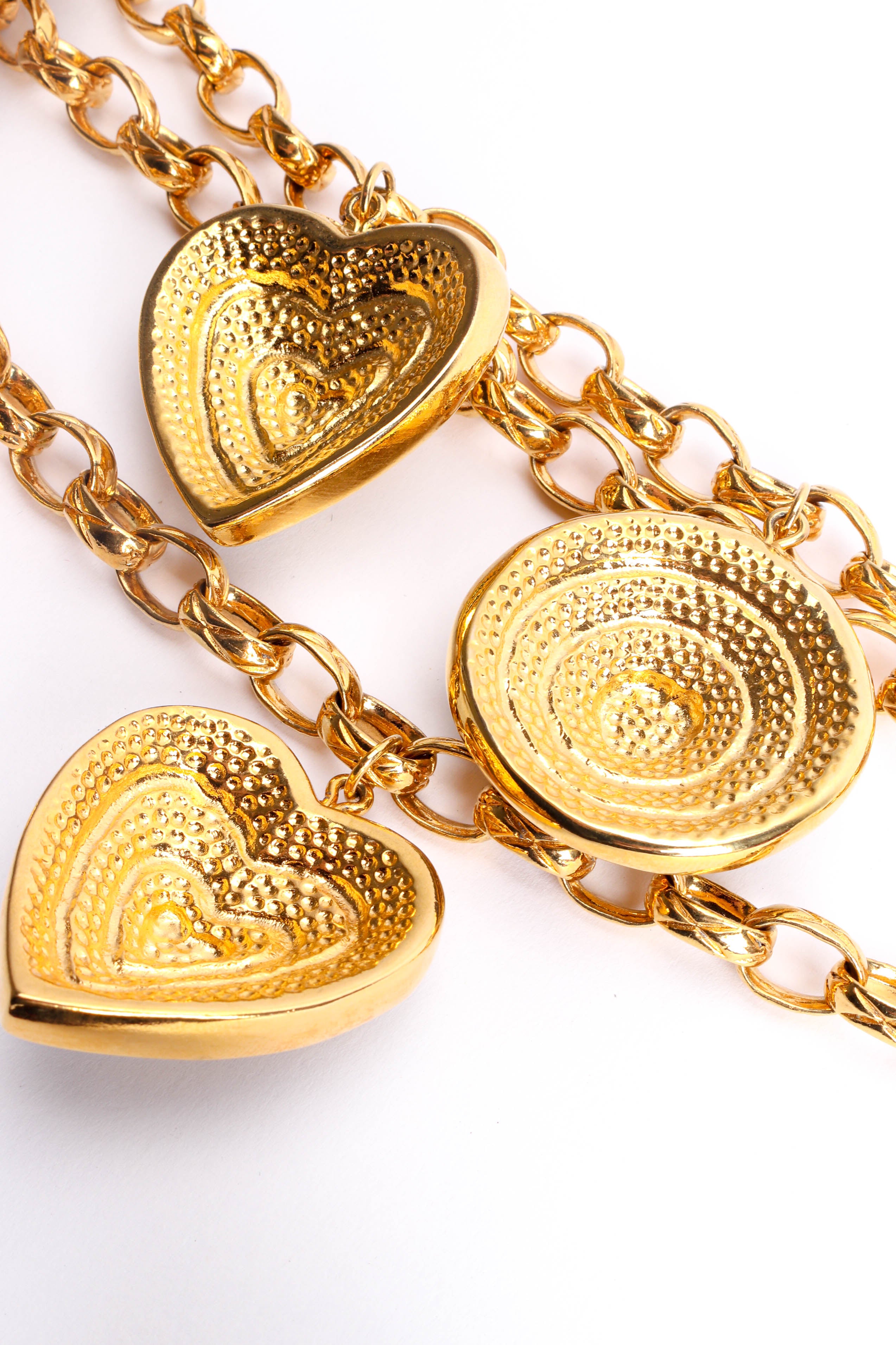 Vintage Escada Lover Charms Choker Necklace back charms @ Recess LA