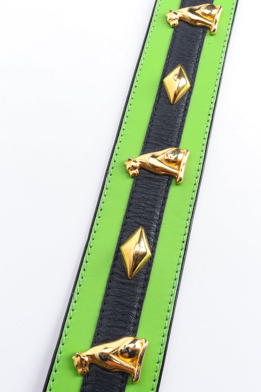 panther studded leather belt by Escada stud scuffs @recessla
