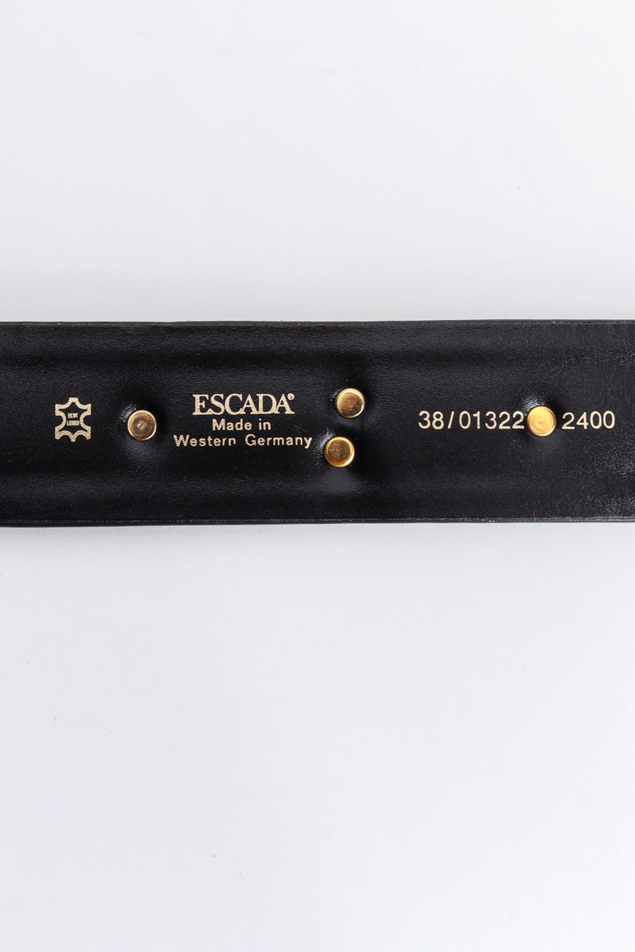 Vintage Escada Panther Studded Stripe Belt – Recess display picture 2