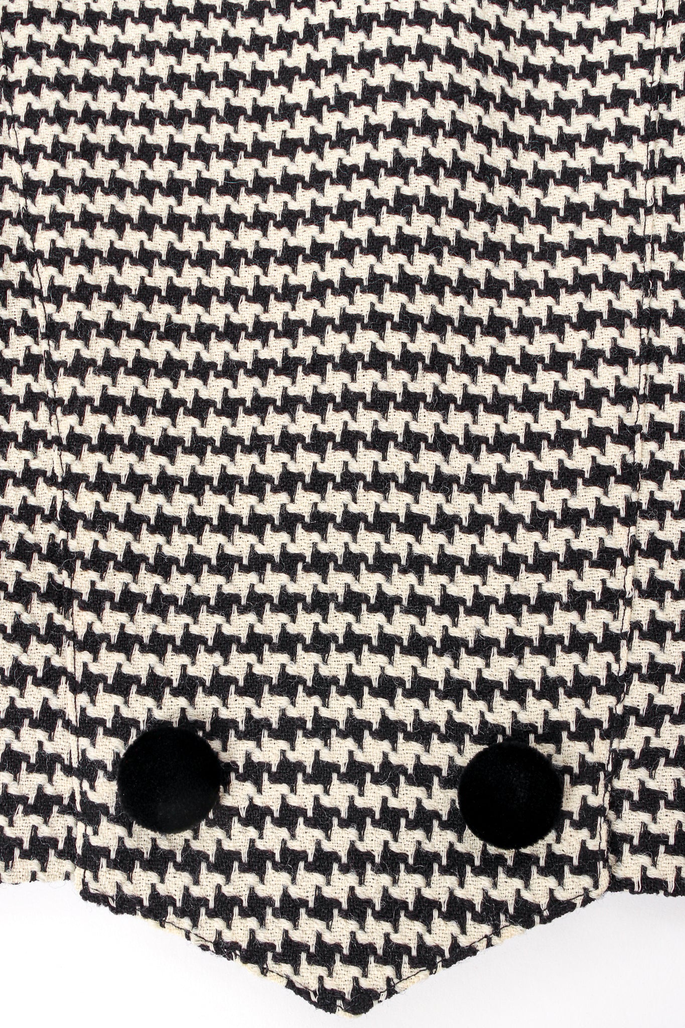 Vintage Escada Cropped Houndstooth Jacket back buttons at Recess Los Angeles