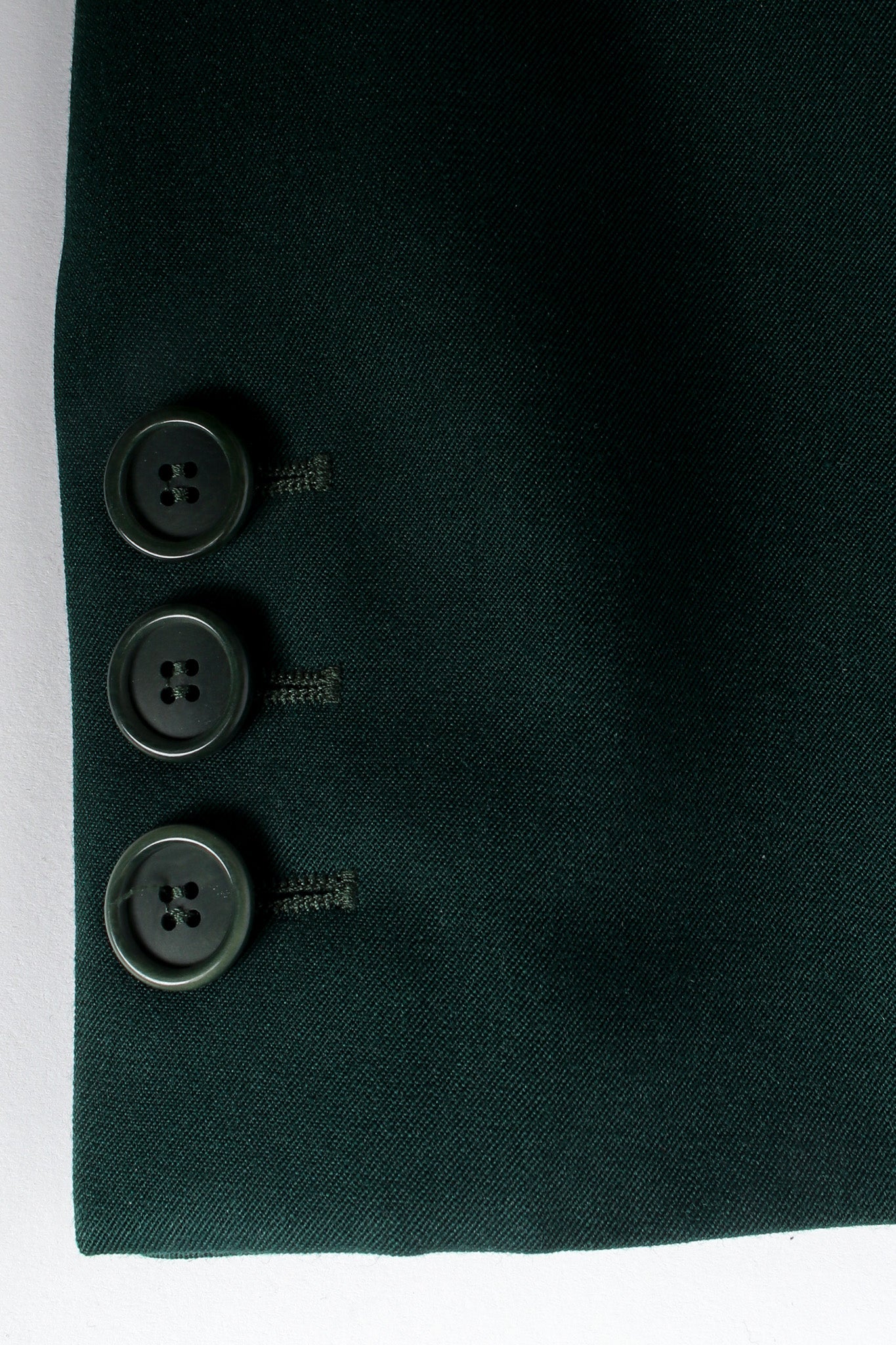 Vintage Escada Double Breasted Blazer & Pant Suit Set decorative sleeve button @ Recess LA