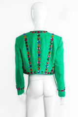 Vintage Escada Jeweled Bolero Jacket on mannequin back at Recess Los Angeles