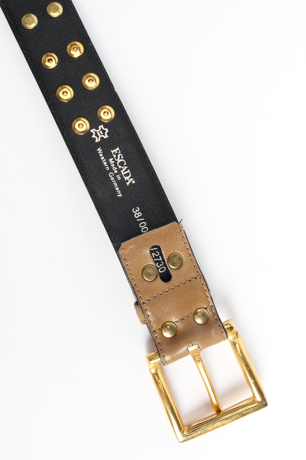 Vintage Escada Bullet Studded Leather Belt – Recess