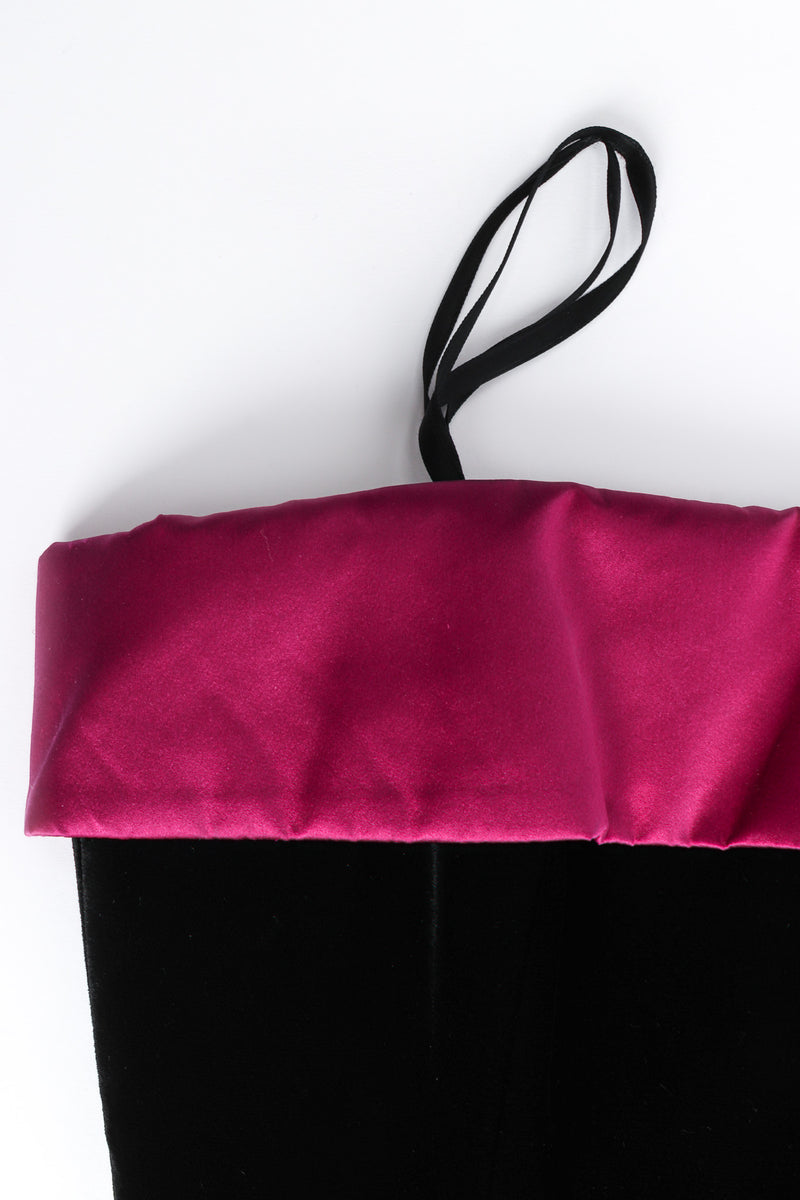 Vintage Escada Couture Velvet Love Bead Dress hanger straps @ Recess LA