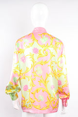 Vintage Escada Pastel Baroque Blossom Shirt on Mannequin back at Recess Los Angeles