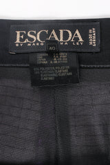 Vintage Escada Royal Purple Sequin Stirrup Pant label at Recess Los Angeles