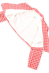 Picnic Houndstooth Crop Jacket