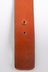 Vintage Escada Diamond Burst Buckle Belt holes at Recess Los Angeles