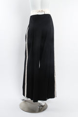 Vintage Escada Satin Trim Tuxedo Pant on Mannequin back at Recess Los Angeles