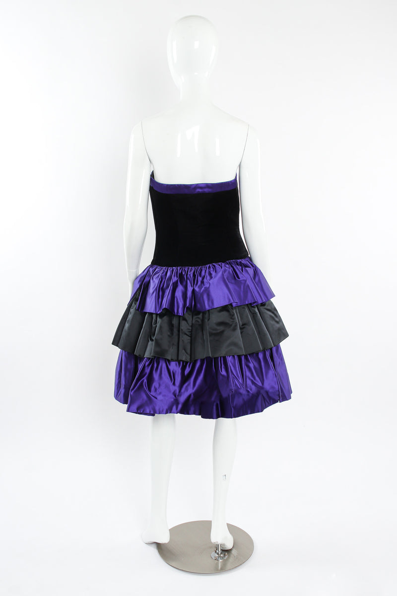 Vintage Escada Couture Velvet Bolero & Dress Set mannequin back dress @ Recess LA