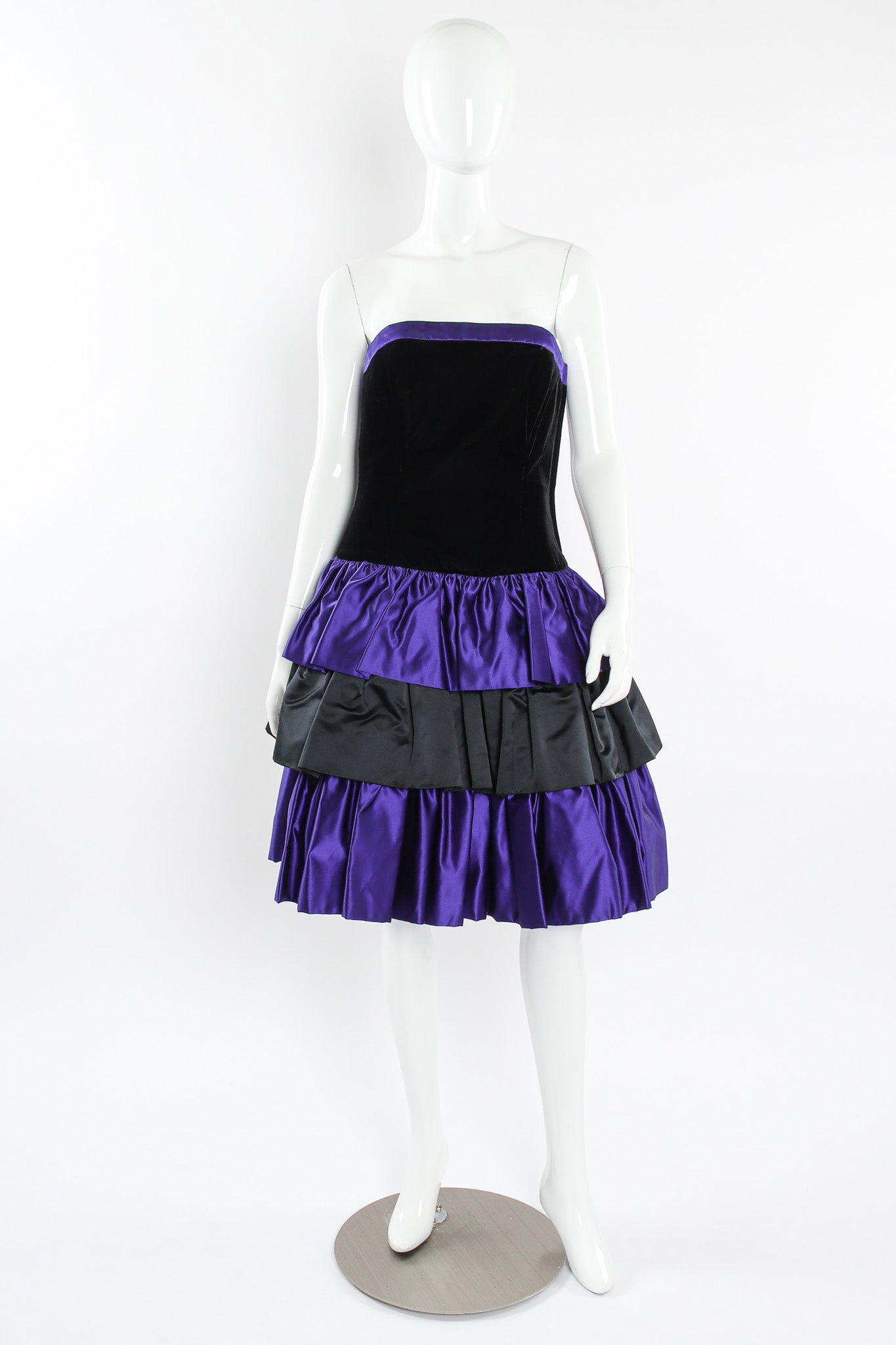 Vintage Escada Couture Velvet Bolero & Dress Set @ Recess LA mannequin front dress 