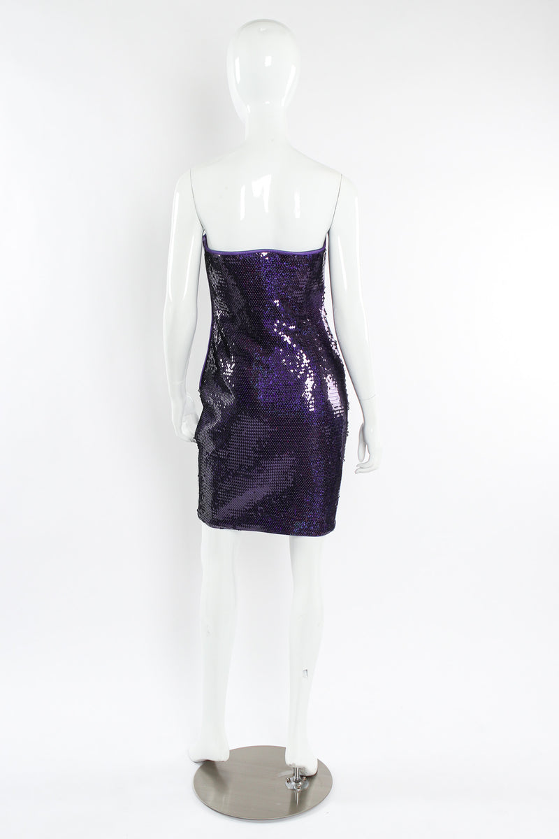 Vintage Escada Violet Shimmery Sequin Cocktail Dress Recess Vintage Escada Violet Shimmery Sequin Cocktail Dress Recess