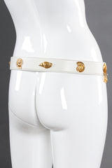 belt with seashell studs by Escada on mannequin back @recessla