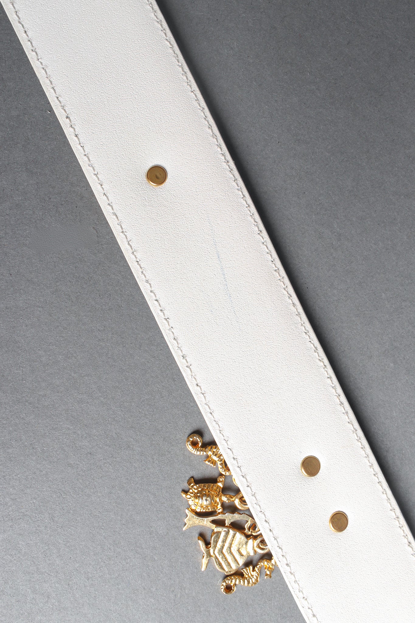 belt with seashell studs by Escada inside @recessla
