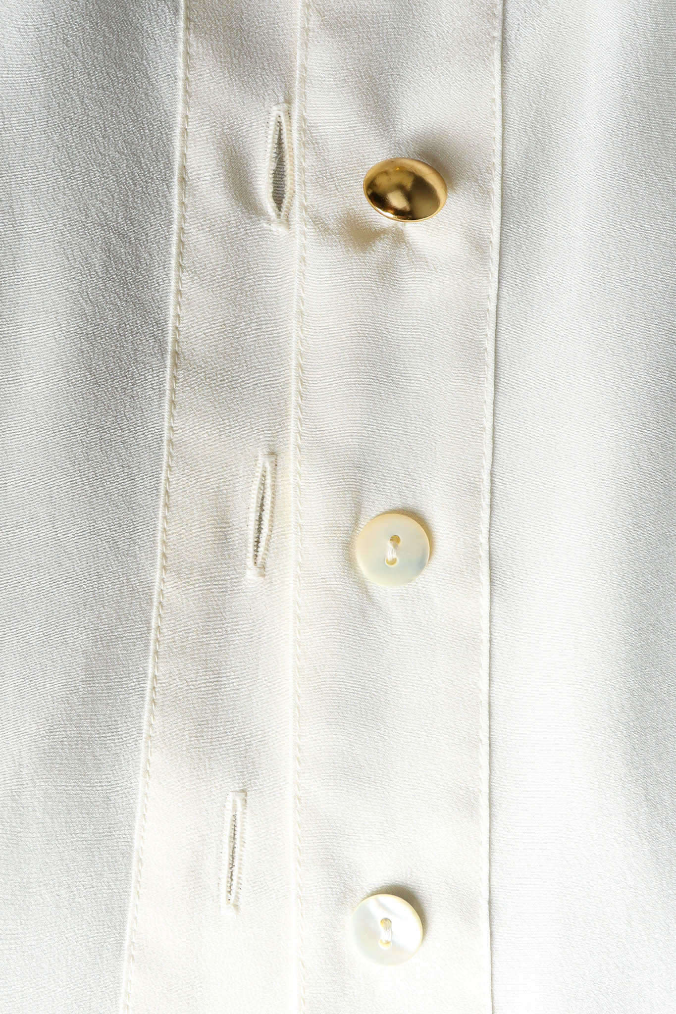 Vintage Escada Silk Soulmate Blouse flat buttons @ Recess Los Angeles