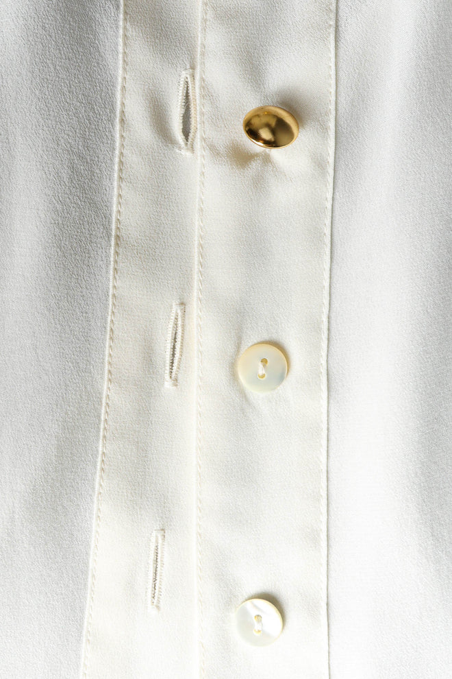 Vintage Escada Silk Soulmate Blouse flat buttons @ Recess Los Angeles