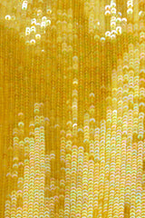 Vintage Escada Sunflower Sequined Beaded Dress Detail at Recess LA