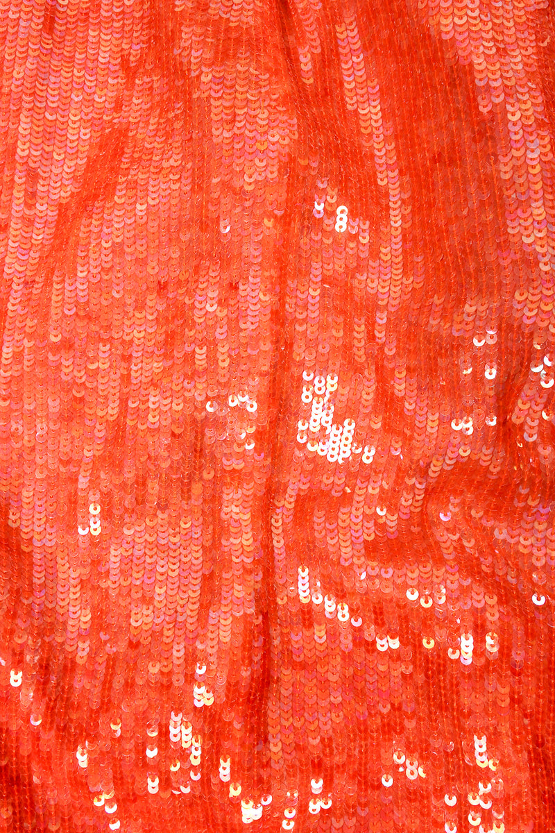 Iridescent Orange Sequin Duster