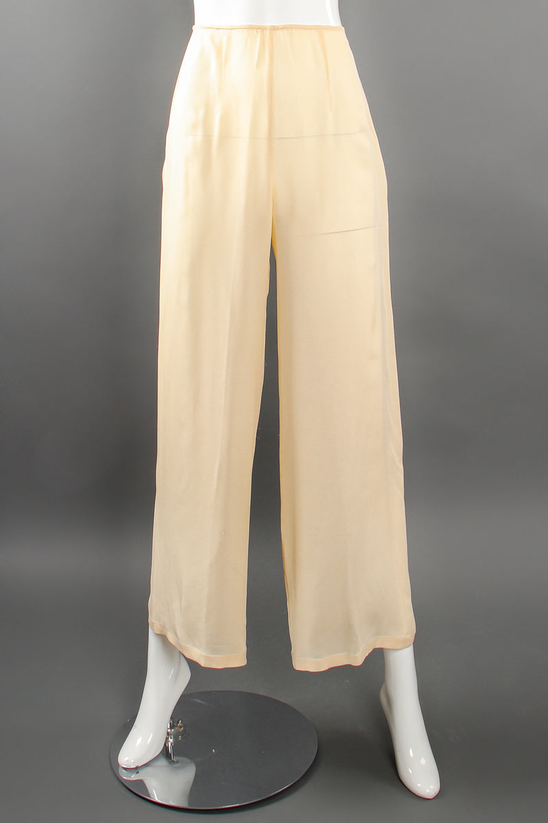 Vintage Eva Chun Silk Jacket & Chiffon Pant Suit Set – Recess
